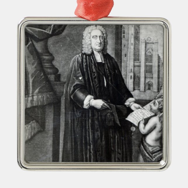 Jonathan Swift, engraved by Andrew Miller, 1743 Metal Ornament (Front)