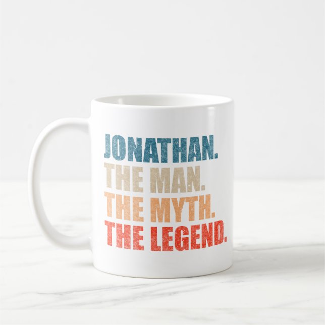 Jonathan The Man The Myth The Legend Coffee Mug (Left)