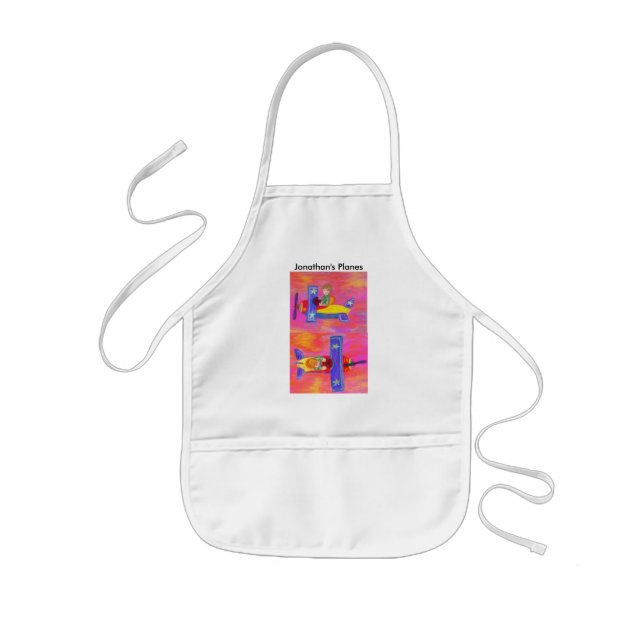 Jonathan's plane kids apron (Front)