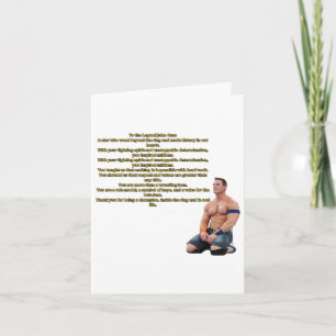 Jone Cena You Can't See Me Sticker  Card