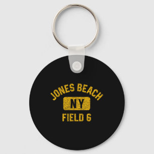Jones Beach Field 6 Ny Gym Style Distressed Amber Keychain