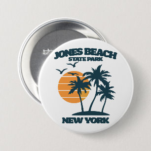 Jones Beach Long Island New York 3 Inch Round Button