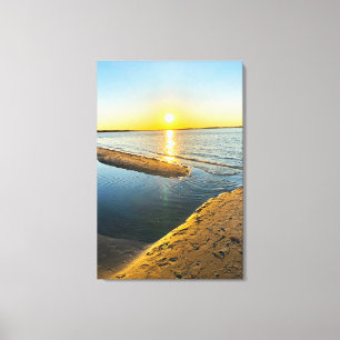 Jones Beach Sunset Beach NY Canvas Print