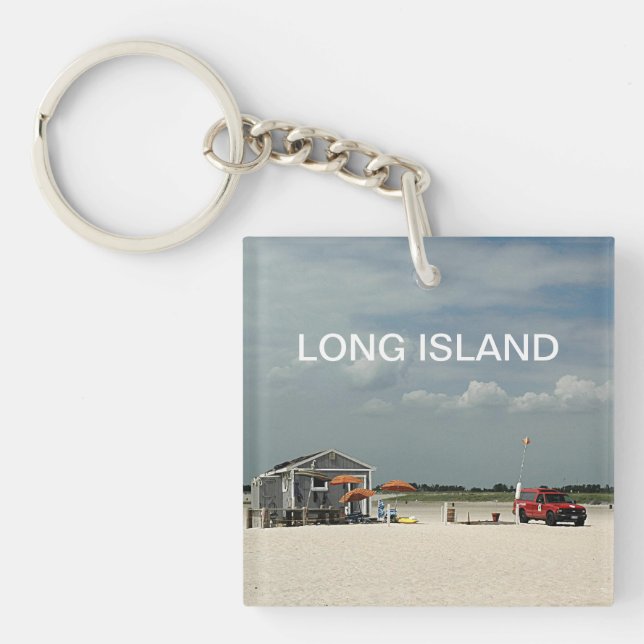 Jones Beach Umbrella Stand Keychain (Front)