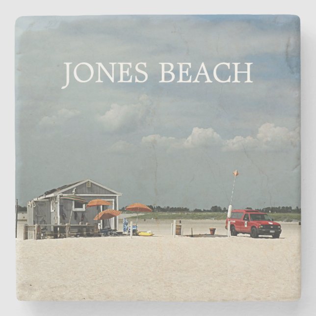 Jones Beach Umbrella Stand Stone Coaster (Front)