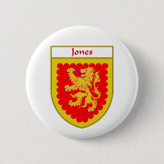 Jones Coat of Arms/Family Crest, England & Ireland 2 Inch Round Button