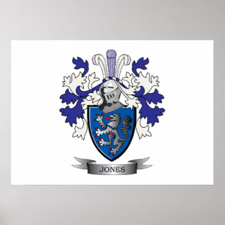 Jones Coat of Arms Poster