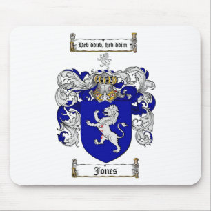 JONES FAMILY CREST - JONES COAT OF ARMS MOUSE PAD