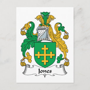 Jones Family Crest Postcard