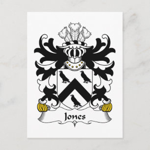 Jones Family Crest Postcard