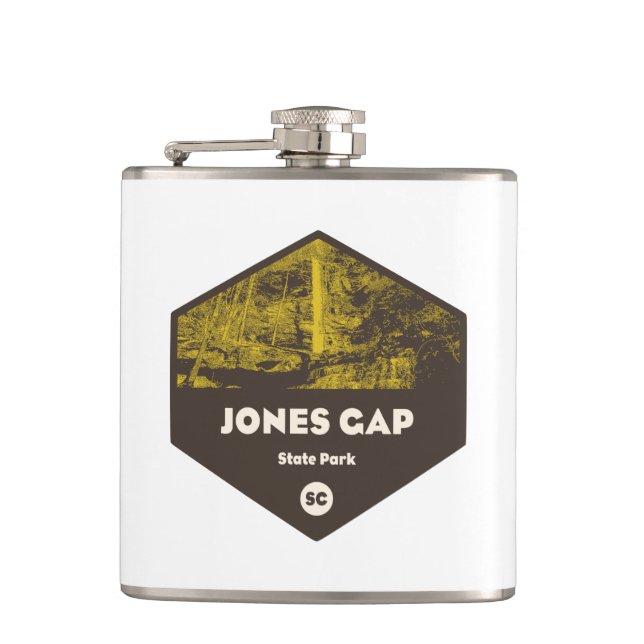 Jones Gap State Park South Carolina Hip Flask (Front)