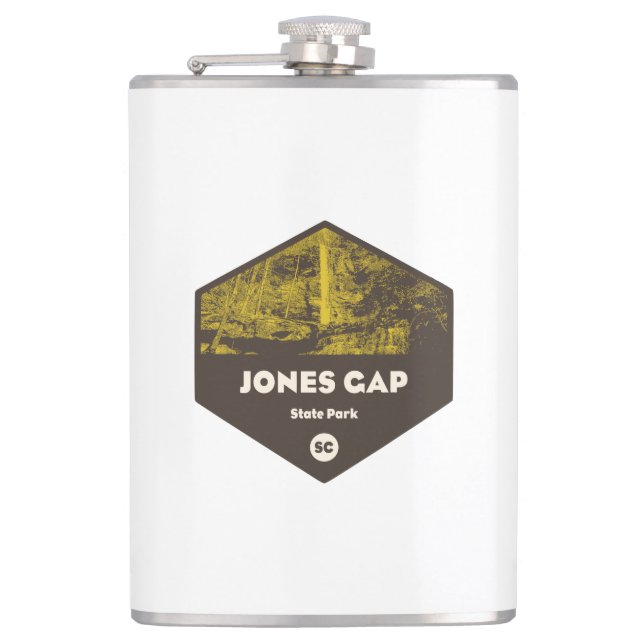 Jones Gap State Park South Carolina Hip Flask (Front)