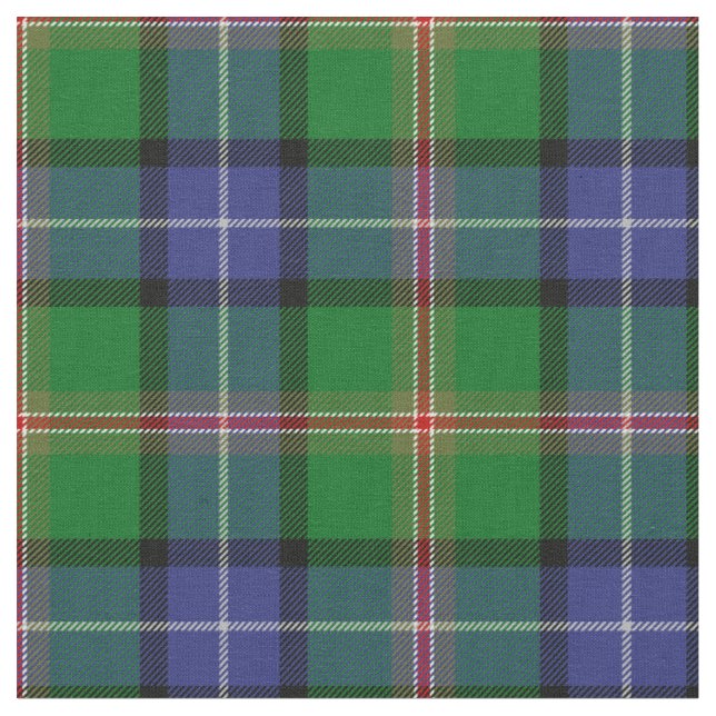 Jones Tartan Print Fabric (Close Up)