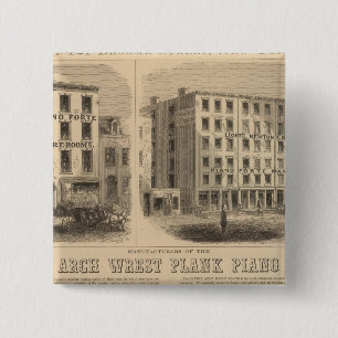 Jones, White and McCurdy's Dental Depots 2 Inch Square Button