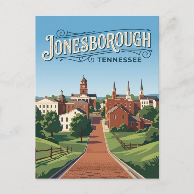 Jonesborough USA Postcard (Front)