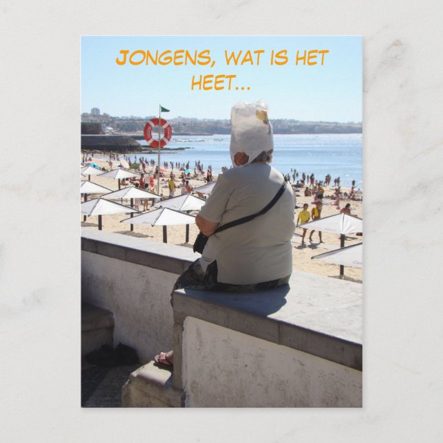 Jongens, zo heet (Dutch Nederlands) funny Postcard (Front)