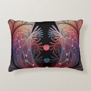 Jonglage Abstract Modern Fantasy Fractal Art Accent Pillow