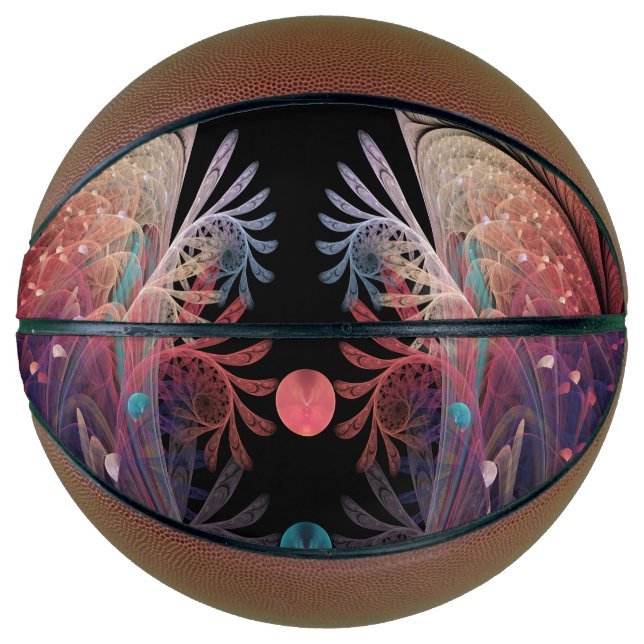 Jonglage Abstract Modern Fantasy Fractal Art Basketball (Front)