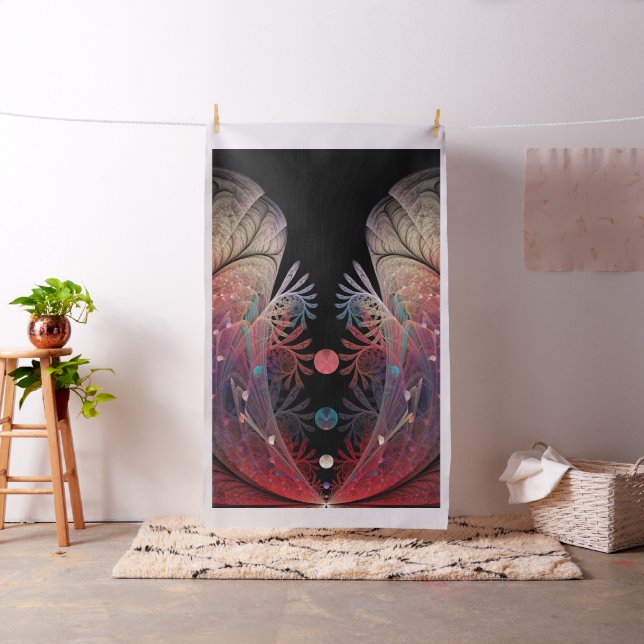 Jonglage Abstract Modern Fantasy Fractal Art Fabric (In Situ)