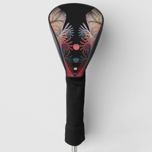 Jonglage Abstract Modern Fantasy Fractal Art Golf Head Cover (Front)