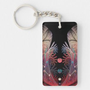 Jonglage Abstract Modern Fantasy Fractal Art Keychain