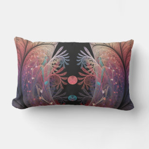 Jonglage Abstract Modern Fantasy Fractal Art Lumbar Pillow