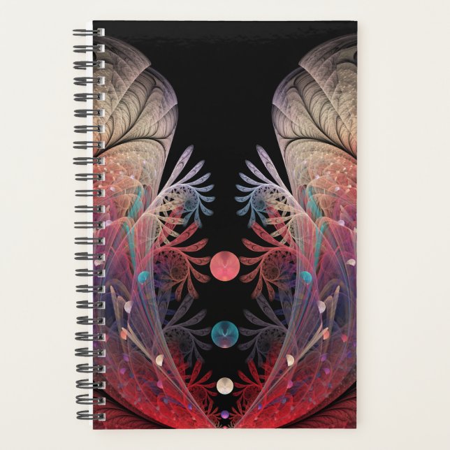 Jonglage Abstract Modern Fantasy Fractal Art Planner (Front)