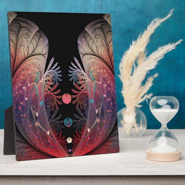 Jonglage Abstract Modern Fantasy Fractal Art Plaque (Side)