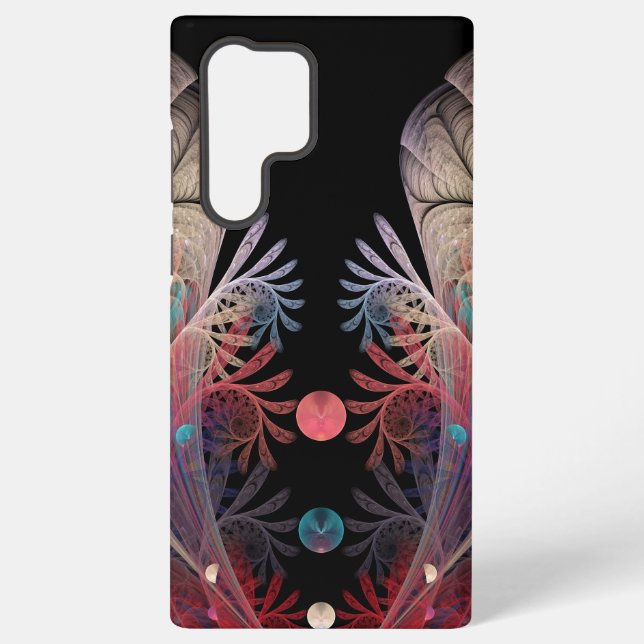 Jonglage Abstract Modern Fantasy Fractal Art Samsung Galaxy S22 Ultra Case (Back)