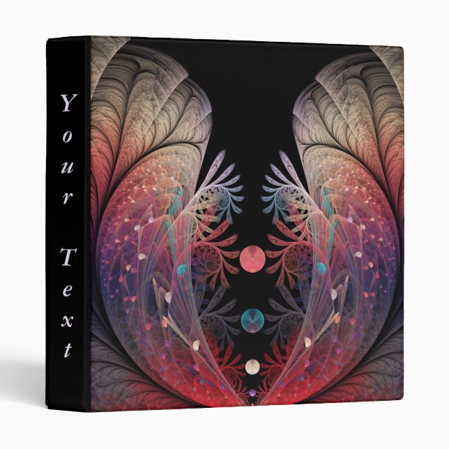 Jonglage Abstract Modern Fantasy Fractal Art Text Binder (Front/Spine)
