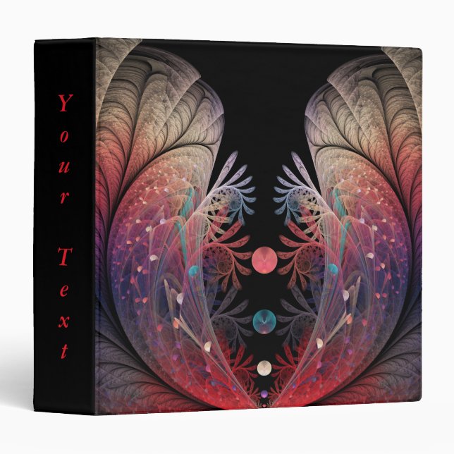Jonglage Abstract Modern Fantasy Fractal Art Text Binder (Front/Spine)