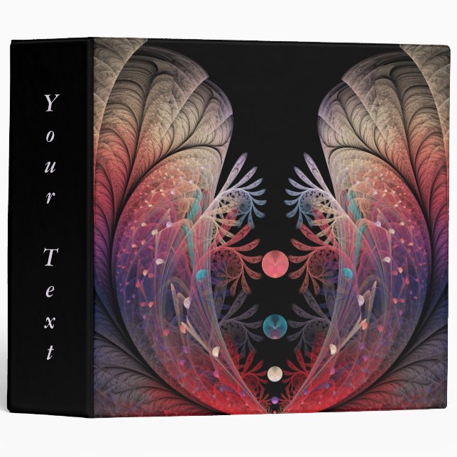 Jonglage Abstract Modern Fantasy Fractal Art Text Binder (Front/Spine)