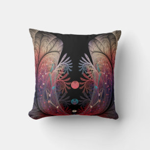 Jonglage Abstract Modern Fantasy Fractal Art Throw Pillow