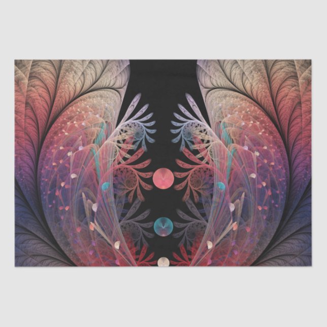 Jonglage Abstract Modern Fantasy Fractal Art Tissue Paper (Front)