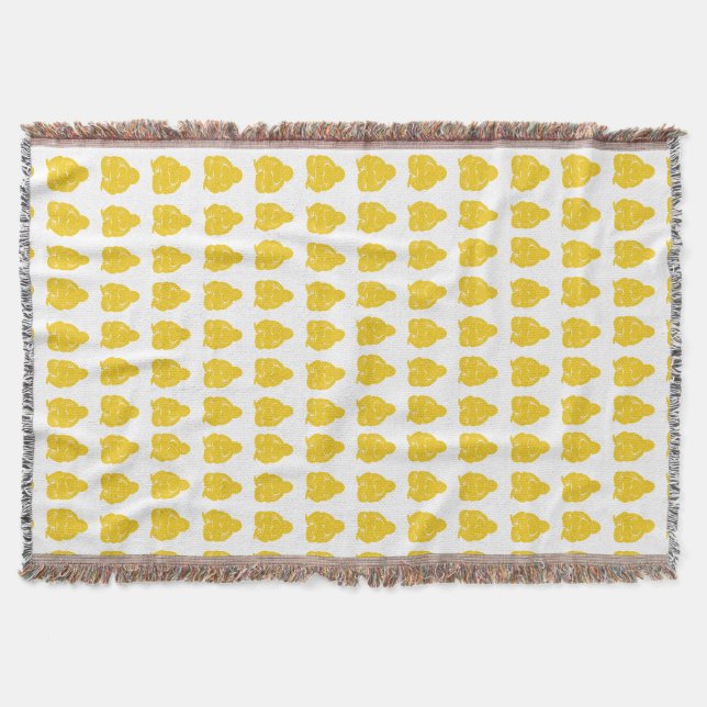 Jonquil Asian Moods Buddah Boys Throw Blanket (Front)