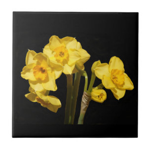 Jonquil Flowers Ceramic Tile