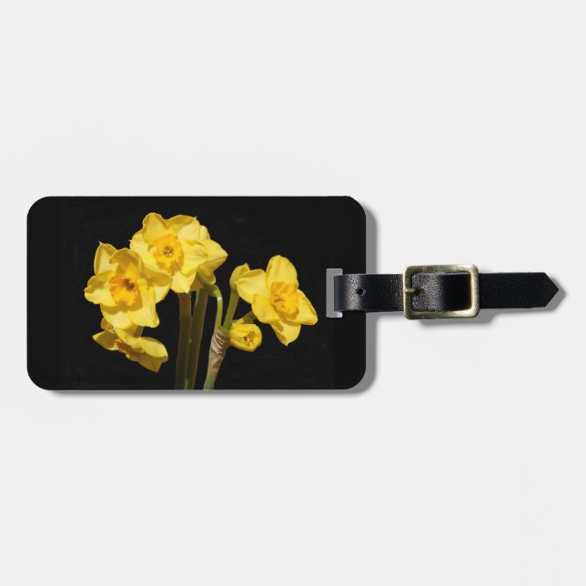 Jonquil Flowers Luggage Tag (Front Horizontal)