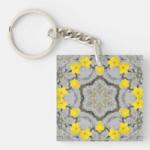 Jonquil Harmony Wheel  Keychain