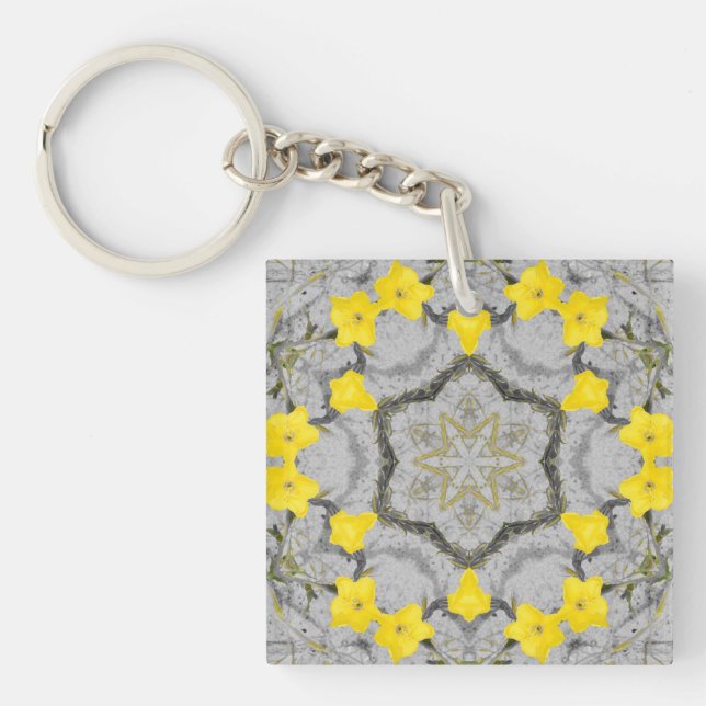 Jonquil Harmony Wheel  Keychain (Front)