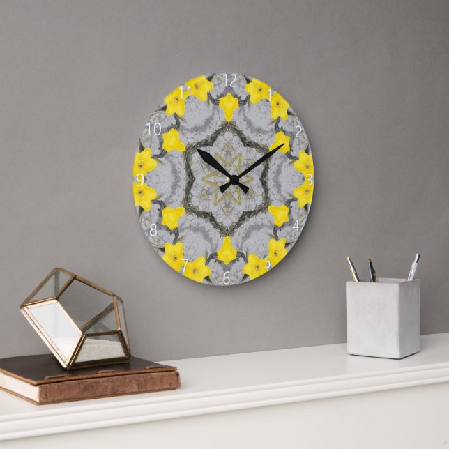 Jonquil Harmony Wheel  Large Clock (Office)