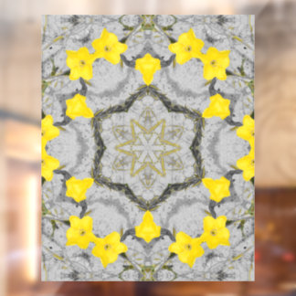 Jonquil Harmony Wheel  Window Cling