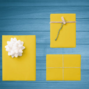 Jonquil Solid Colour Wrapping Paper Sheet