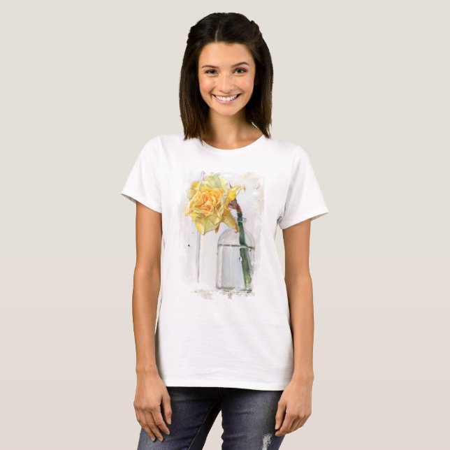 Jonquille chérie - nouveau T-shirt d'équilibre, (Devant entier)