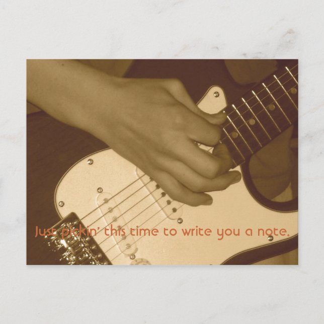 Jon's Guitar Postcard (Front)