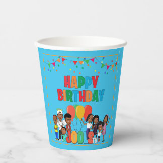 JOOLS TV®️ Blue 8 oz Paper Cups