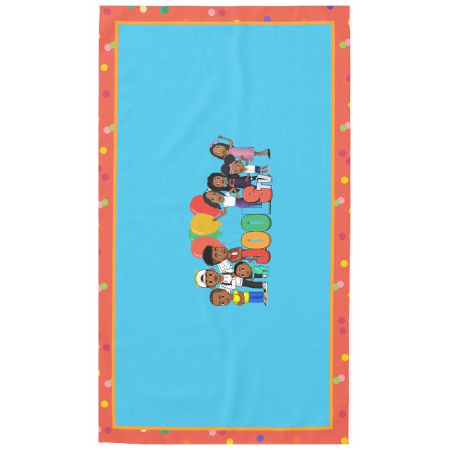 JOOLS TV®️ Blue Tablecloth (Front)