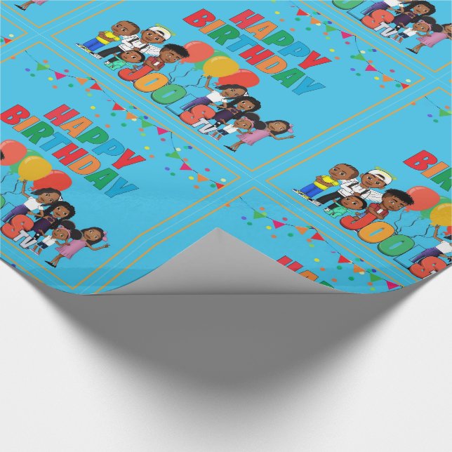 JOOLS TV®️ Blue Wrapping Paper (Corner)