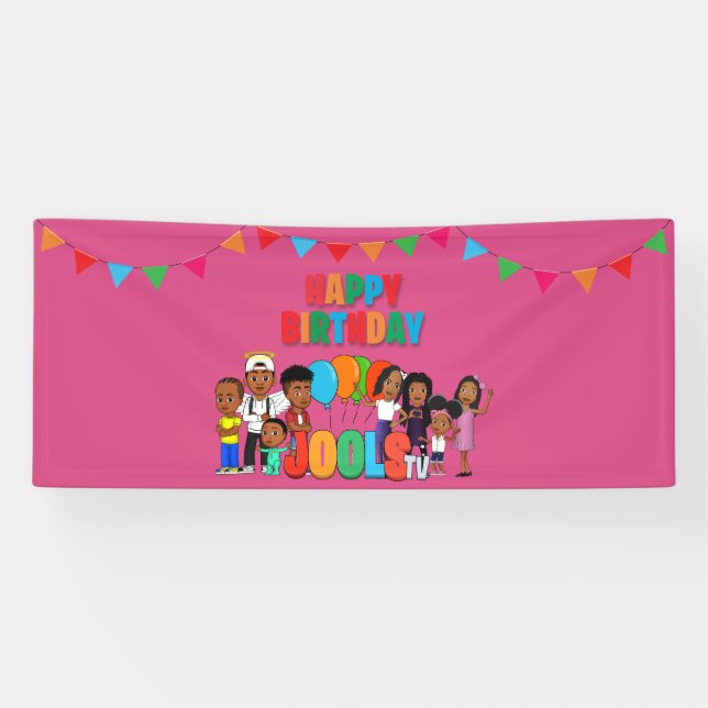JOOLS TV®️ Pink Horizontal Banner (Horizontal)