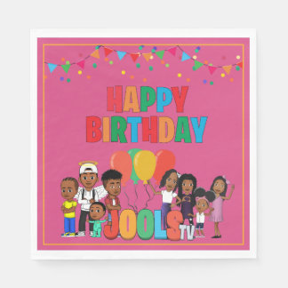 JOOLS TV®️ Pink Paper 6.5 in Napkins