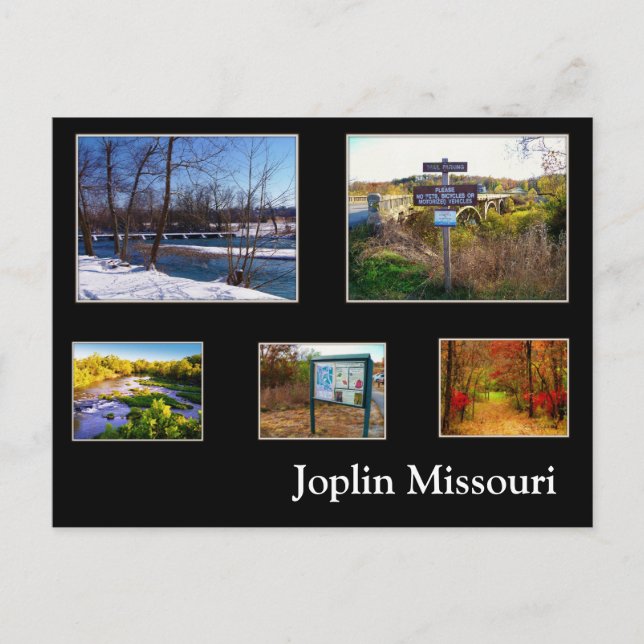 Joplin Missouri Shoal Creek Postcard (Front)